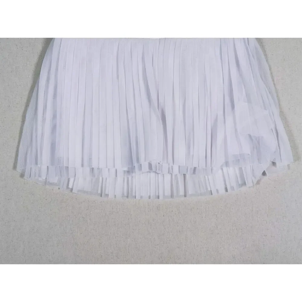 Alo Yoga Flirty Mesh Tennis Skort Size XXS White Pleated Pickleball Golf Sporty